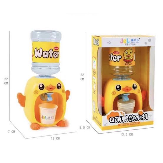 Children's Little Yellow Duck Kitchen Pretending Water Dispenser